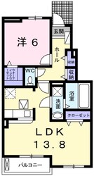 平松駅 徒歩14分 1階の物件間取画像